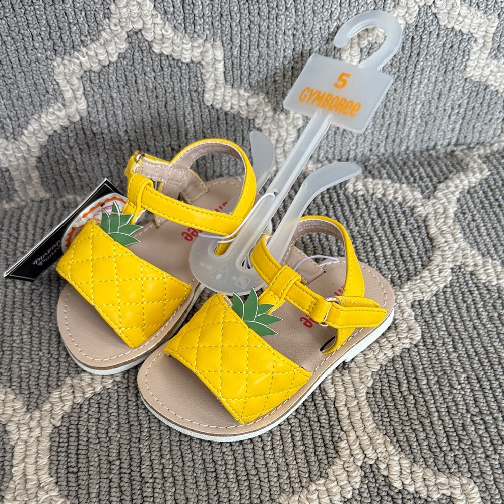 Gymboree Yellow Pineapple Toddler Sandals